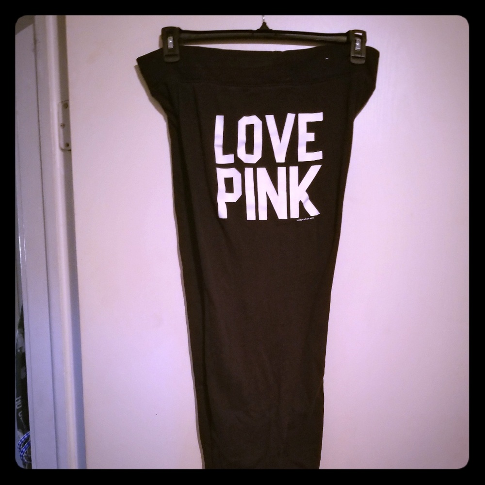 GUC Victoria Secret black and white sweatpants